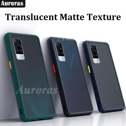 Auroras For vivo Y31 Case Matte Hard Cover Translucent Skin Shockproof Phone Case For VIVO Y51 Cover