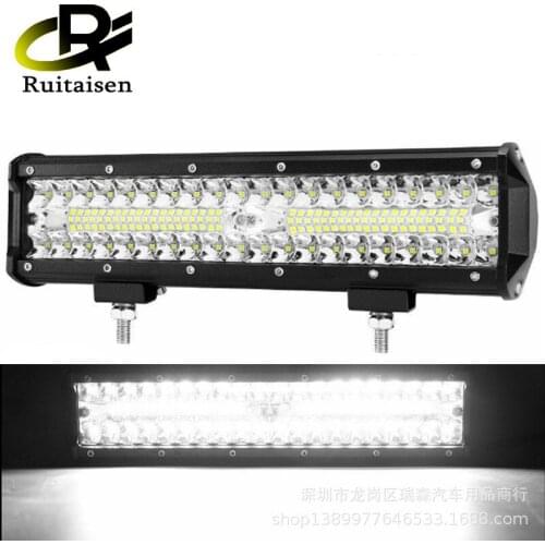 Car LED Work Light 12 Inch 80 Light 240W Trinocular Double Row Off-road Vehicle LED Strip Light Spotlight