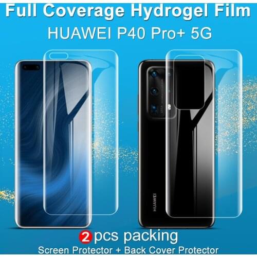 IMAK Hydrogel III 3 For Huawei P40 Pro+ 5G Screen Protector Full Coverage Front Back HD Matte Protective Film