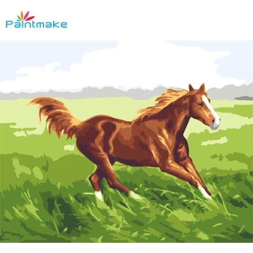 Paintmake Horse DIY Paint By Numbers For Kids Adult Digital Oil Painting On Canvas Home Wall Art Decorative paintings