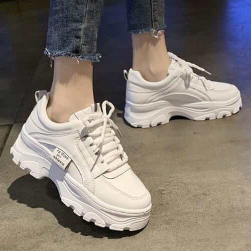 White Sneakers Platform Shoes Women Cpeepers Tenis Feminino Chunky Sneakers Women Shoes Spring Vulcanize Shoes Basket Femme