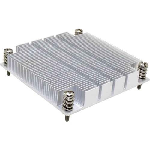 1U Server CPU Cooler Aluminum Heatsink Radiator For Intel 1150 1155 1156 I3 I5 I7 Workstation Industrial Passive Cooling