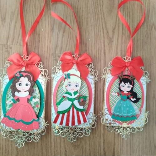 Metal Cutting Dies Lovely Christmas Princess Doll Girl Stencil Embossing DIY Scrapbooking Dies 2019 New
