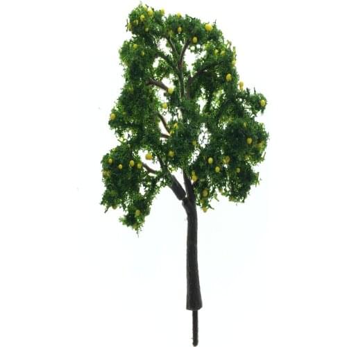 3pcs 11cmHo Scale Plastic Miniature Model Trees For Building Trains Railroad Layout Scenery Landscape Accessories Toys For Kids