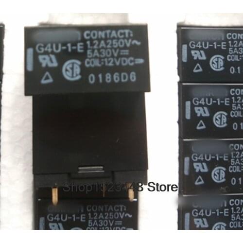 New and original 5PCS/LOT G4U-1-E G4U-1-E-12VDC G4U-1-E-12V 12vdc 1.2A 250V 5A 30V PIN5 aliexpress