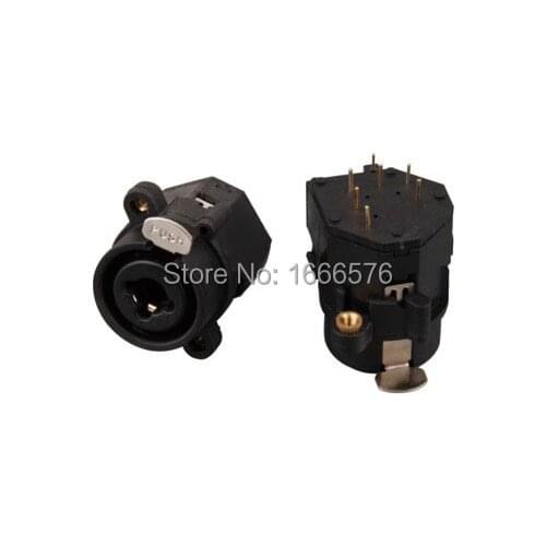 Wholesale 50PCS/LOT pcs FEMALE SOCKET, XLR-1/4" JACK With lock - 408A