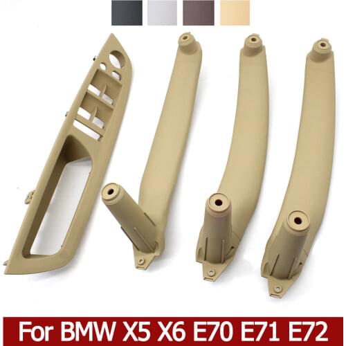 LHD RHD Upgraded Interior Door Armrest Panel Pull Handle Set Replacement For BMW X5 X6 E70 E71 E72 2007-2013