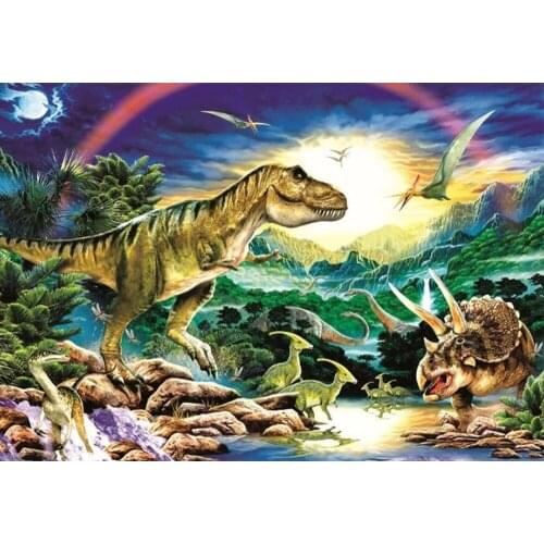 Full Square/Round 5D DIY Diamond Painting Cartoons 3D Diamond Embroidery Pterodactyl Picture Mosaic Arts Wall Decoration CV556