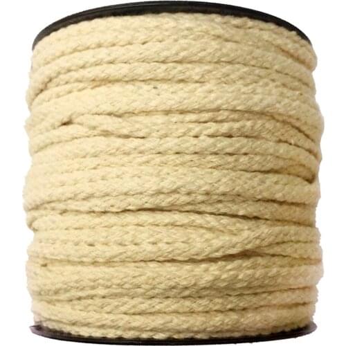 50mx5mm 1Cotton Rope Sash Bleached Cord Twine Washing Clothes Craft, 8Strands