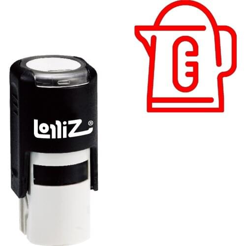 LolliZ Kettle Self-Inking Rubber Stamp - Modern Symbol Series