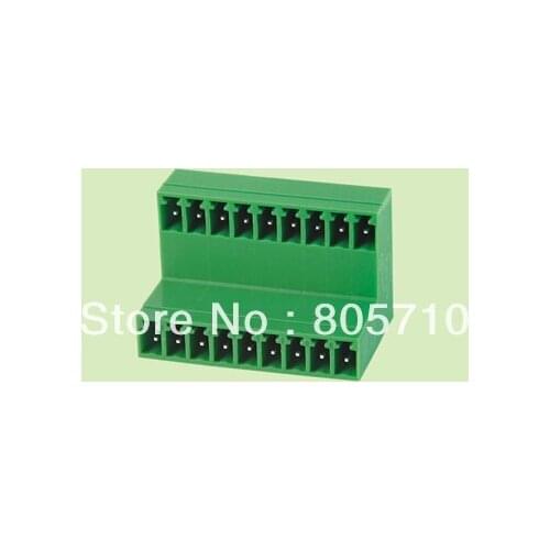 Plug-in Terminal Block ELT2EDGRT-3.5mm male wafer DOUBLE ROW, Right Angle Price is for 100pcs single Pin,$8.64*2*P for other pin