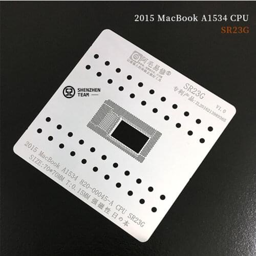 AMAOE Stencil SR23G For 2015 MacBook A1534 820-00045-A CPU Reballing BGA Stencil Tin Planting Net Welding Template