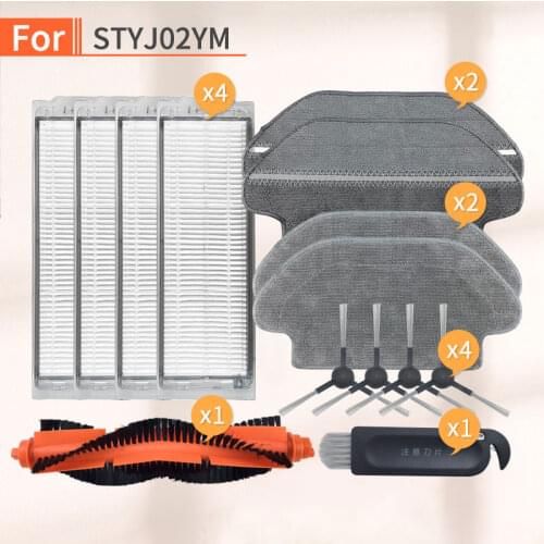 For Xiaomi Mijia STYJ02YM Or Viomi V2 PRO V3 Home Accessories Parts Main Side Brush Rag Hepa Filter Kit Sweeping Vacuum Cleaner