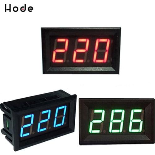 0.56 inch DC5-120V LED Digital Voltmeter Ammeter Car Motocycle Voltage Current Meter Volt Detector Tester Monitor Panel