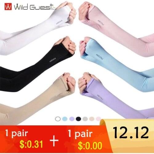 12.12 Big Sale 1pair sun protection arm cover bicycle sleeve fishing anti ultraviolet SLEEVE arm cover outdoor driving arm cover