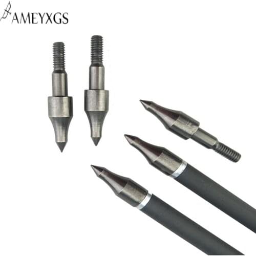 20pcs Archery Arrowhead Practice 100 Grain Target Broadhead Hunting 8mm Arrow Field Point Tips Archery Accessories