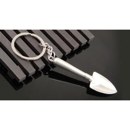 200pcs/lot Novelty Mini Shovel Keychains man woman mini key ring creative style shovel ker ring lin4084