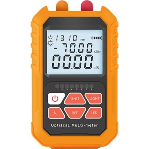 3-in-1 OPM+VFL+TESTOR 5km Red Light Laser Pen LED Lighting Optical Power Meter Network Fiber Optic Cable Tester Multi-Function