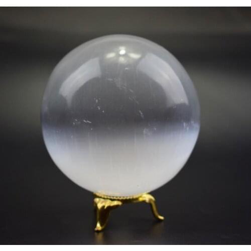5-6cm Natural permeable gypsum ball selenite ball water ball
