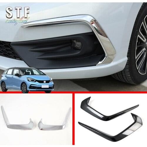 ABS Front Fog Light Lamp Trim Molding Bezel Garnish For Honda Fit Jazz MK4 2020 2021