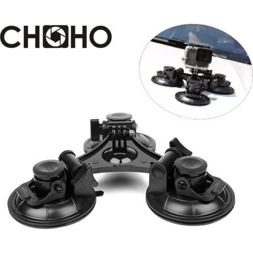 For Gopro Car Suction Cup 9cm Glass Holder Triangle Low angle for Go Pro Hero 8 SJCAM Xiaomi Yi 4K Dji Action Camera Accessories
