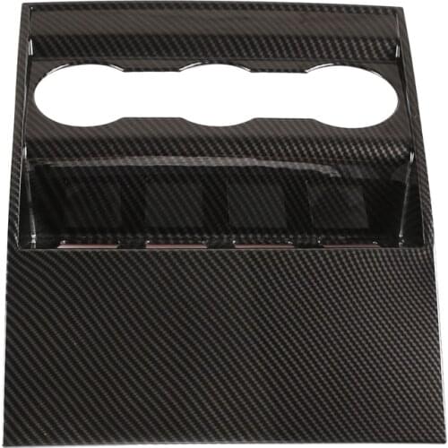 Car ABS Carbon Fiber Armrest Box Rear Protect Cover Trim for Land Rover Defender 110 2020