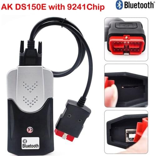 AK DS150E 2017.R1 Bluetooth 9241Chip for Ds Tcs car Obd2 Scanner DS150 W0W Scanner Auto Diagnostic Tool for Car and Truck
