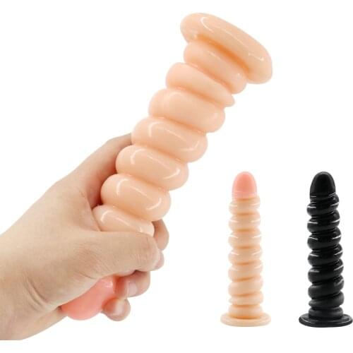 Big Anal Plug Vagina Anus Dilator Flesh Anal Bead Butt Prostate Massager Realistic Penis No Vibrators Sex Toys for Women Men Gay