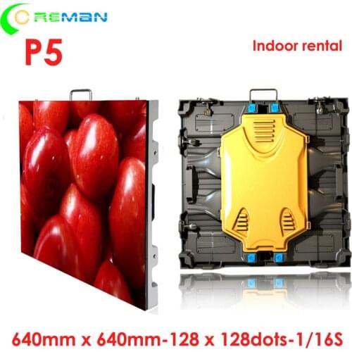 Coreman 640*640mm smd p5 rental led display pcb board digit advertising led display screen video wall P4.81 P5