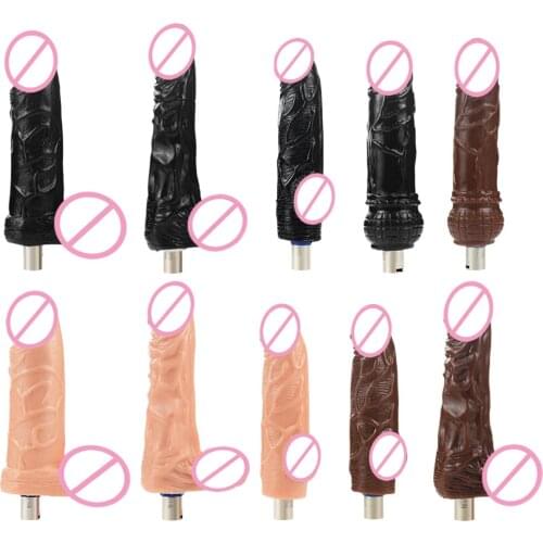 YOTEFUN Dildo Attachment for Sex Machine with 3XLR Connector Different Size Lifelike Dildos for Beginners