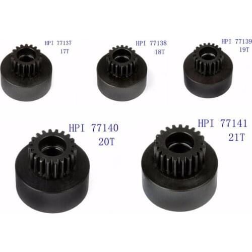 HPI77107 Clutch Bell 17T 17 TOOTH 18t 19t 20t 21t (1M) Fits 1/8 Scale RC Nitro Engine Off Road Cars 112601 Savage XL X4.6 5.9