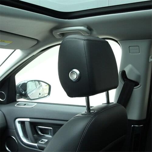ABS Headpillow Adjustment Decoration Button Cover Trim For Range Rover Velar 2017-2018 For Land Rover Discovery Sport 2015-2018