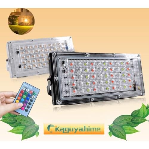 Kaguyahime LED Floodlight Outdoor Spotlight LED Reflector focus Light 50W 220V Waterproof IP65 Street Lamp Square Flood Light