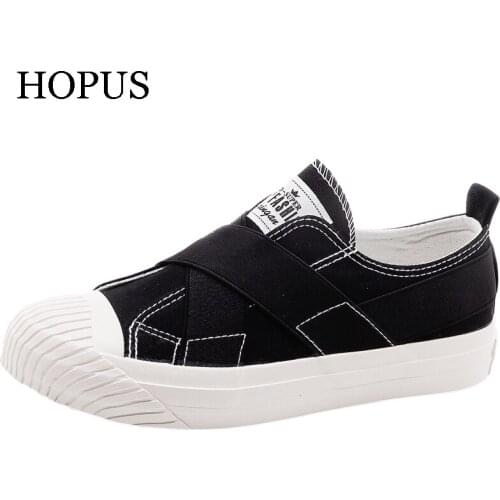 Women Sneakers Canvas Shoes Spring Trend Casual Flats Sneakers Female New Fashion Comfort Slip-on Platform Vulcanized Shoes