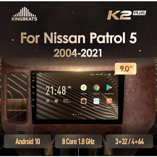 KingBeats Android Octa-Core head unit HU 4G in Dash Car Radio Multimedia Video Player Navigation GPS For Nissan Patrol V 5 Y61 2004 - 2021 no dvd 2 din Double Din Android Car Stereo 2din