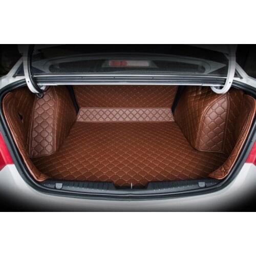 Fiber leather car trunk mat cargo liner for kia k5 optima 2019 styling accessories rug carpet boot