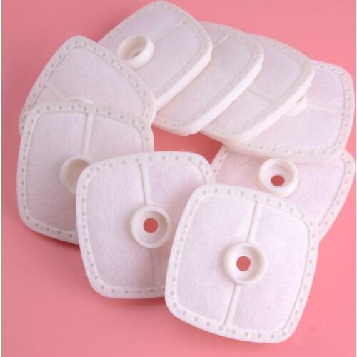 LETAOSK 9Pcs White Air Filter Rubber & Cotton A226000350 A226000351 Fit For Echo SRM-266/280 PB-251 PB-255 PB-265
