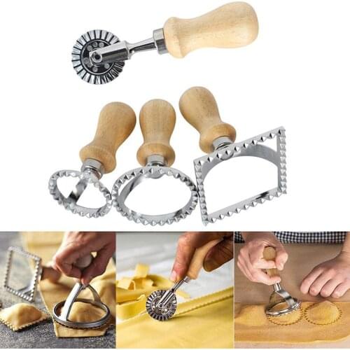Pasta Hand-Cutting Machine Embossed Dumpling Embossing Machine With cuisine kitchen gadgets metal dough Side flower biscuit mold