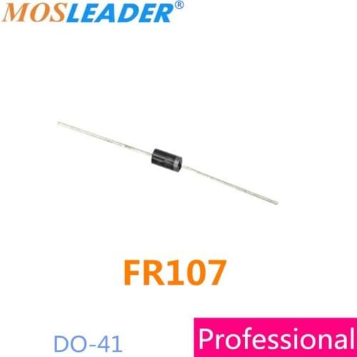 Mosleader DIP FR107 DO-41 1000PCS 1A 1000V 1KV Silicon rectifier High quality