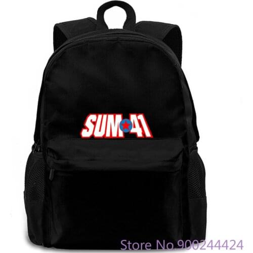 SUM 41 Punk Rock Band Logo Mens Black Size to 3XL backpack