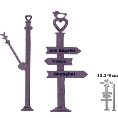 Guidepost Dies Scrapbooking Metal Cutting Dies Embossing Folder Stencil Card Decor Mould Handmade DIY Craft New Arrival