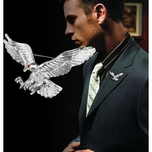 New Retro Animal Lion Head Brooch Fashion Mens Suit Shirt Collar Pin Needle Badge Lapel Pins and Brooches Jewelry Accessories