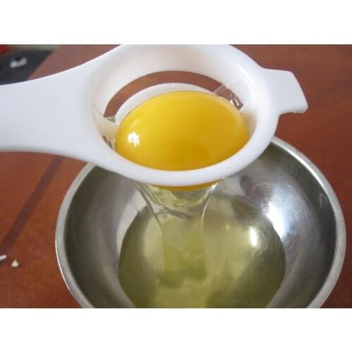 Plastic Egg Yolk White Separator Eco Friendly PP Food Grade Material 12*4.5 cm Egg Divider Tools
