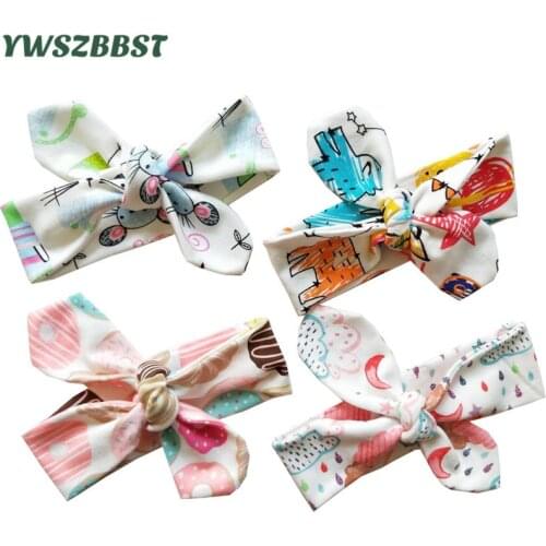 Baby Girls Headbands Cartoon Hairbands Bow Knot Baby Kids Children Turban Boys Girls Hair Band Photo Props Headwear Accessories