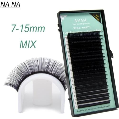 20rows JBCD curl7~15mm mix,20rows/tray lines imitation ermine eyelashes, professional eyelashes, soft ermine eyelashes extension