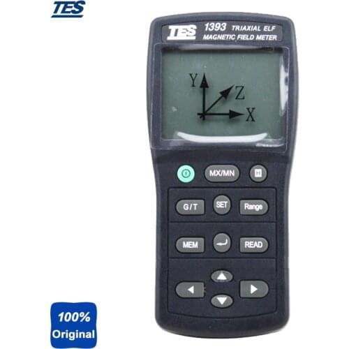Handheld Digital Gauss Meter Electromagnetic Field Meter EMF Tester TES1393