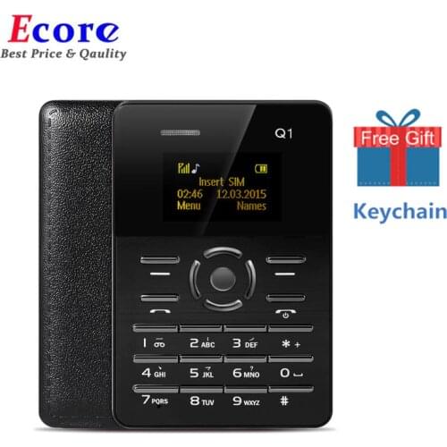 Russian Keyboard Original AIEK Q1 Ultra thin Pocket Card Children Student Mobile Phone Player FM PK AIEK M5 E1 C6 M3