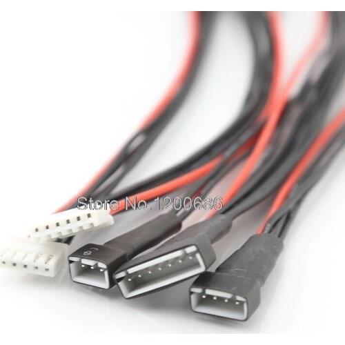 6P 20CM 22AWG Silicone Wire RC Lipo Battery 2S-6S Balance Charging cable Extension wire harness XH 2.54 XH2.54