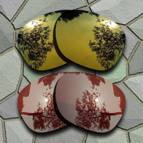 Yellow Golden&Bronze Brown Sunglasses Polarized Replacement Lenses for Oakley Garage Rock