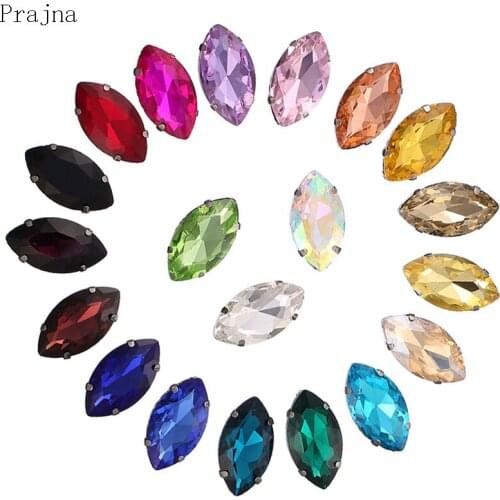 Horse Eye Flat Back Rhinestone Sew On Rhinestone Craft Crystal Rhinestones For Dress Clothes DIY Sewing Supplies Accessories